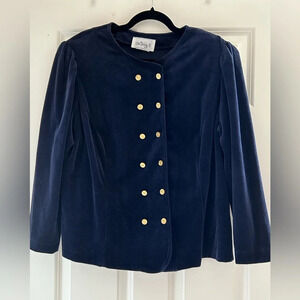 Vintage Lanz II Velvet button up jacket